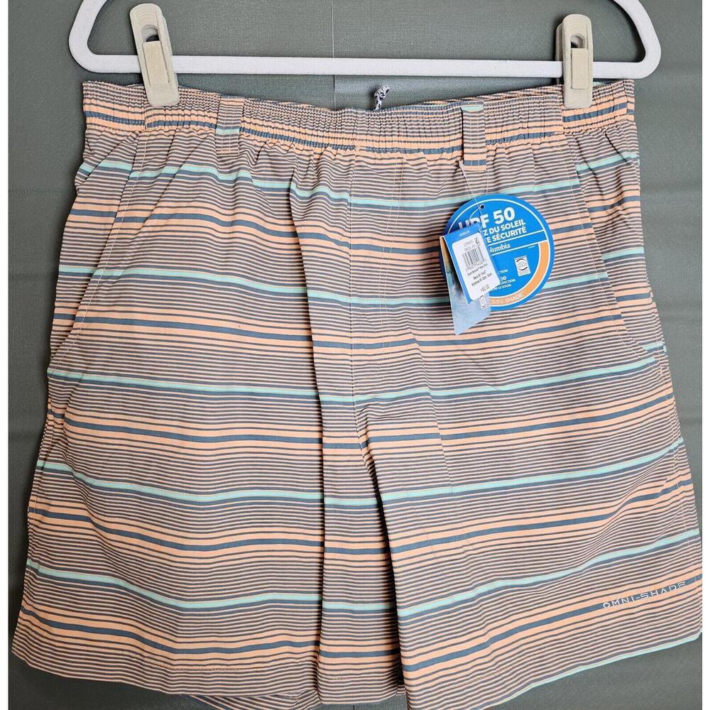 Columbia Swim Trunks Orange Mens Size M 50 UPF Rated